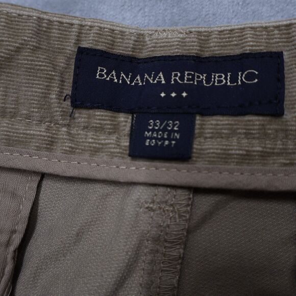 Banana Republic Pants Mens Size 33x32 Brown Relaxed Straight Cotton Corduroy - Picture 5 of 12